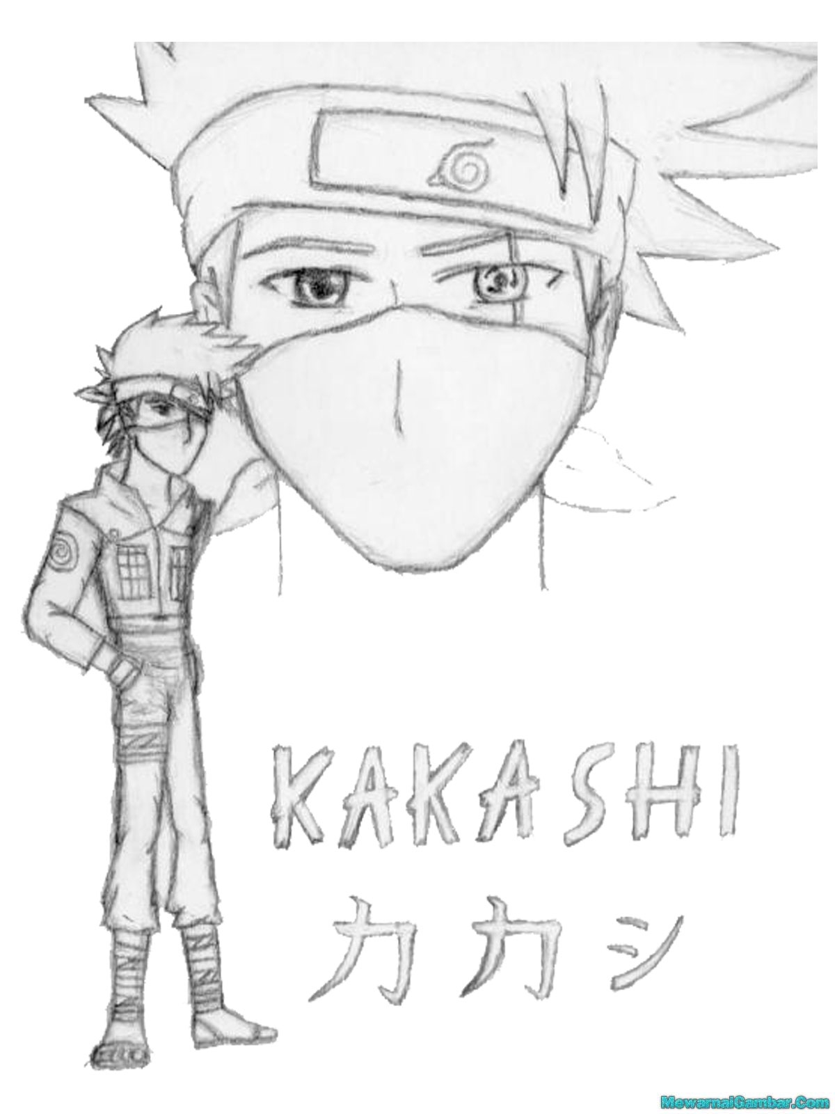 Detail Mewarnai Gambar Kakashi Nomer 39