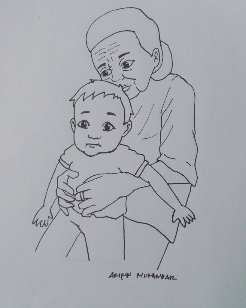 Detail Mewarnai Gambar Kakek Dan Nenek Nomer 52