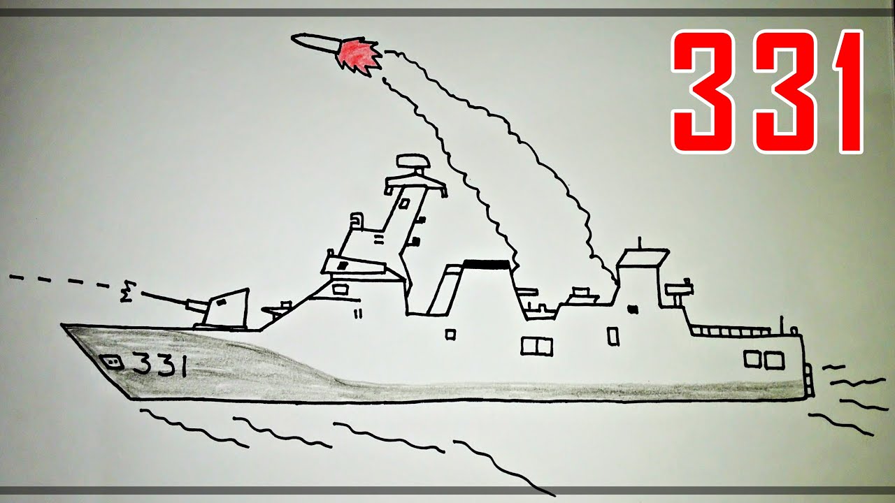 Detail Mewarnai Gambar Kapal Perang Nomer 3