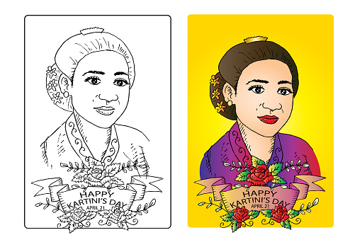 Mewarnai Gambar Kartini - KibrisPDR