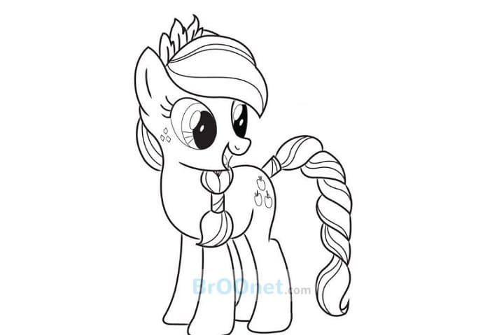 Detail Mewarnai Gambar Kartun Litle Pony Nomer 12