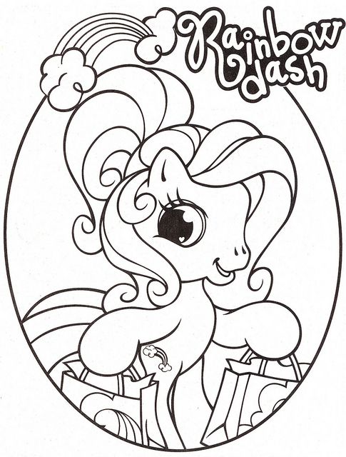 Detail Mewarnai Gambar Kartun Litle Pony Nomer 18