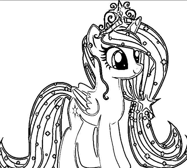 Detail Mewarnai Gambar Kartun Litle Pony Nomer 4
