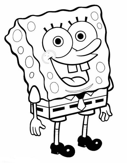 Detail Mewarnai Gambar Kartun Spongebob Nomer 3