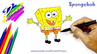 Detail Mewarnai Gambar Kartun Spongebob Nomer 21