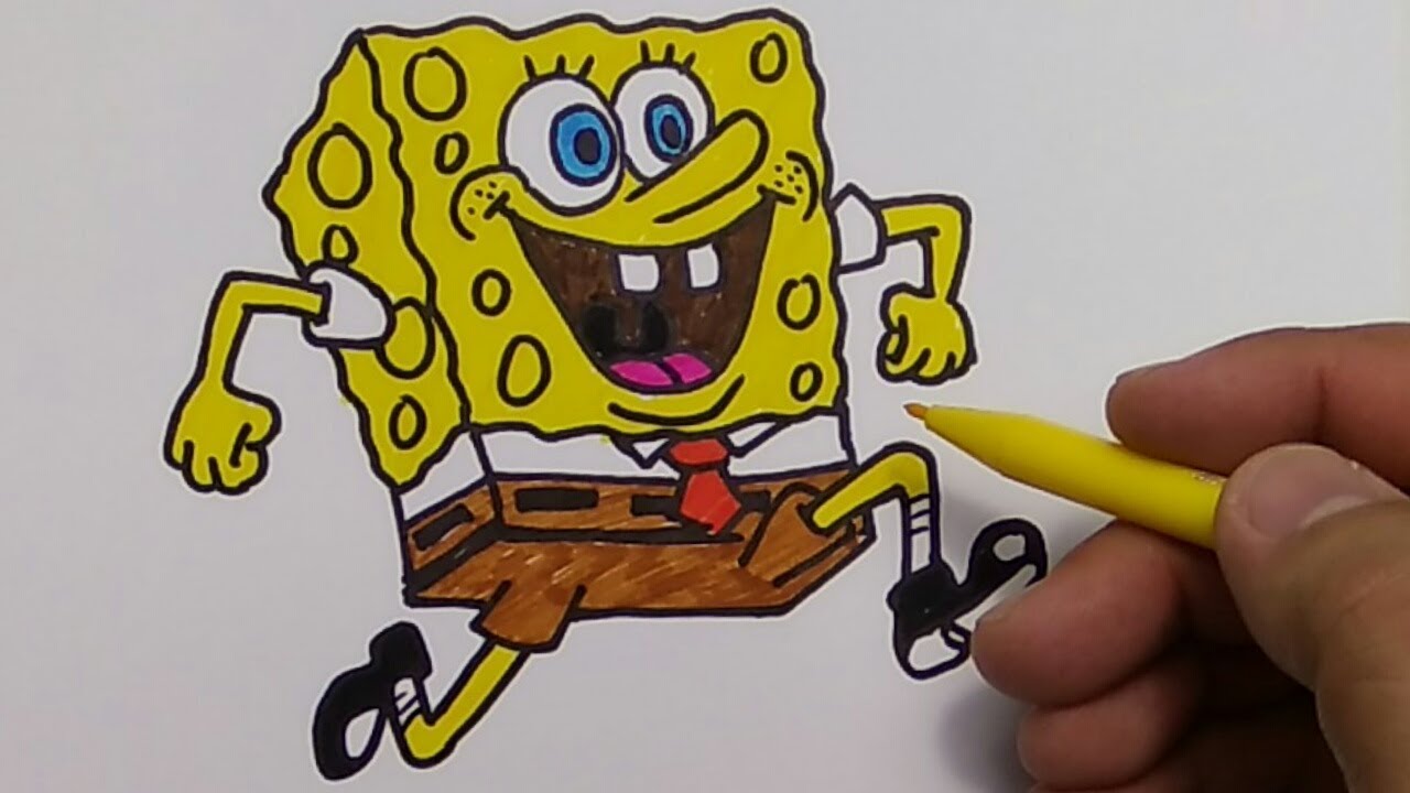 Detail Mewarnai Gambar Kartun Spongebob Nomer 28