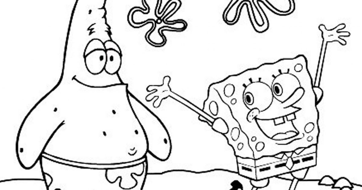 Detail Mewarnai Gambar Kartun Spongebob Nomer 39