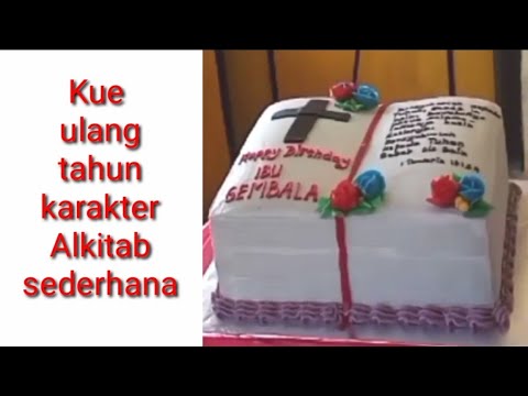 Detail Kue Ulang Tahun Alkitab Nomer 3