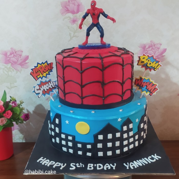 Detail Kue Ulang Tahun Anak Laki Laki Spiderman Nomer 46