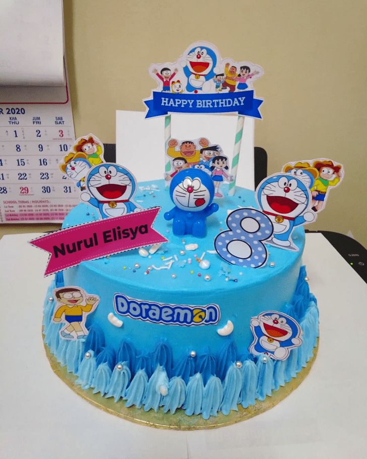 Detail Kue Ulang Tahun Bentuk Doraemon Nomer 39