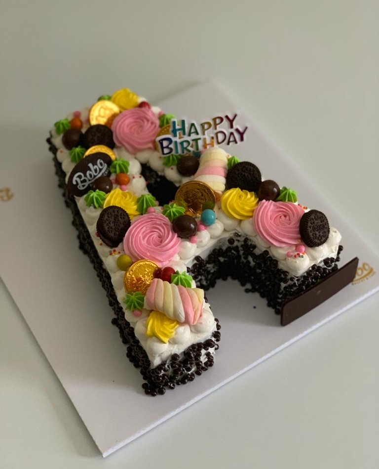 Detail Kue Ulang Tahun Bentuk Huruf Nomer 12