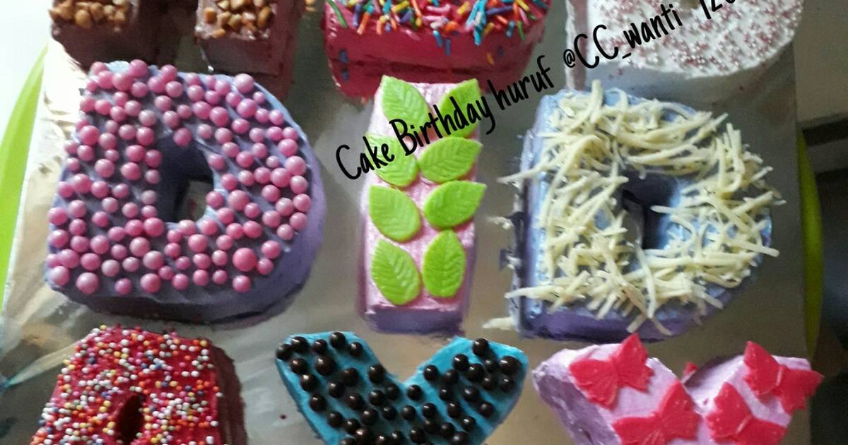 Detail Kue Ulang Tahun Bentuk Huruf Nomer 4