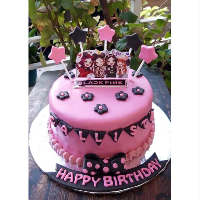 Detail Kue Ulang Tahun Black Pink Nomer 4