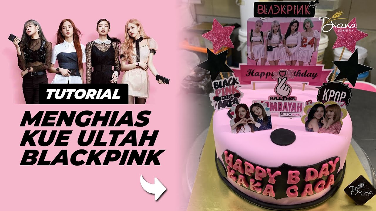 Detail Kue Ulang Tahun Black Pink Nomer 8