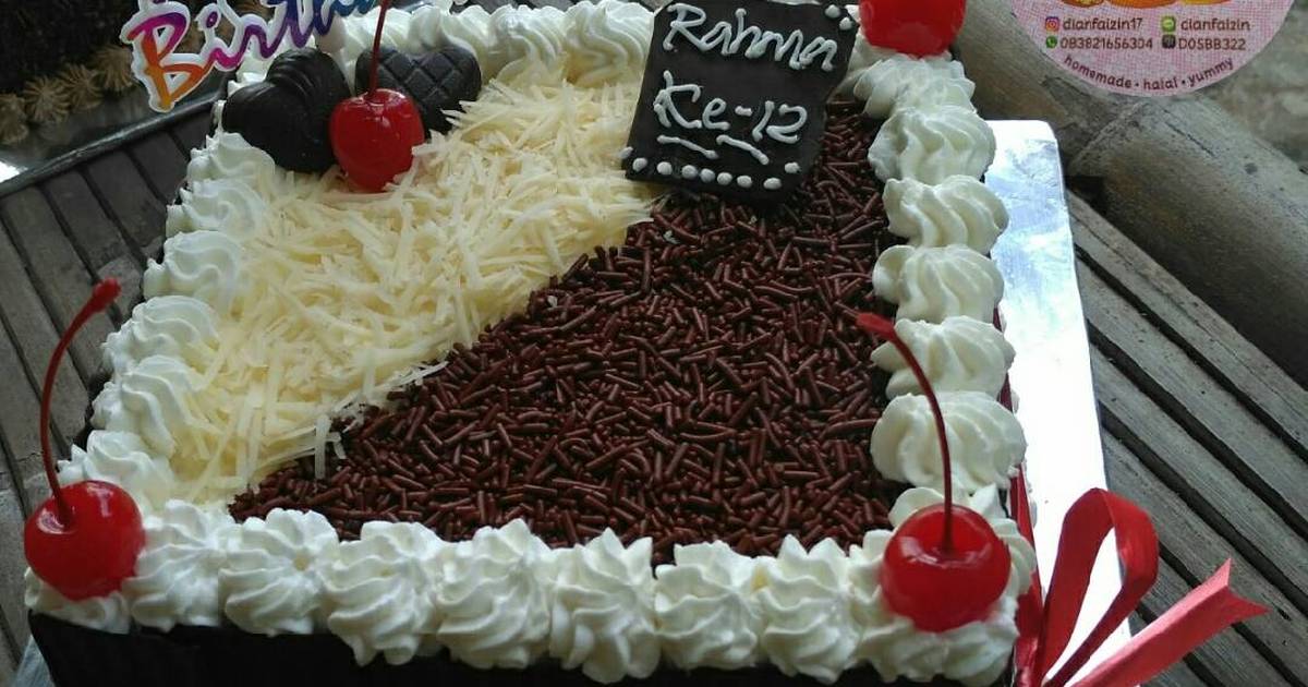 Detail Kue Ulang Tahun Coklat Keju Nomer 28