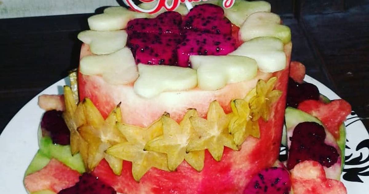 Detail Kue Ulang Tahun Dari Buah Semangka Nomer 3