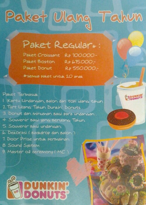 Detail Kue Ulang Tahun Dunkin Donuts Nomer 5