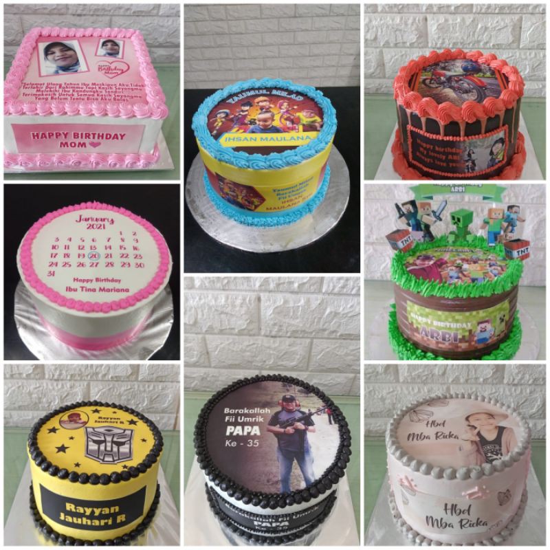 Detail Kue Ulang Tahun Edible Foto Nomer 44