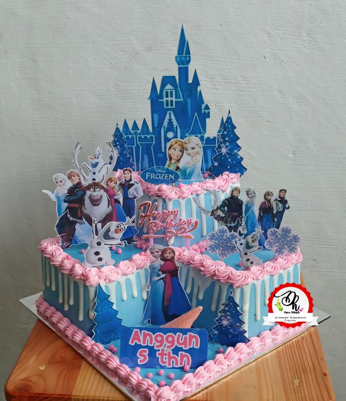 Detail Kue Ulang Tahun Frozen Tingkat Nomer 18