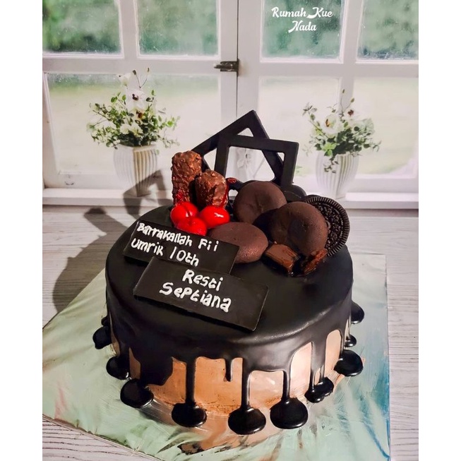 Detail Kue Ulang Tahun Full Coklat Nomer 15