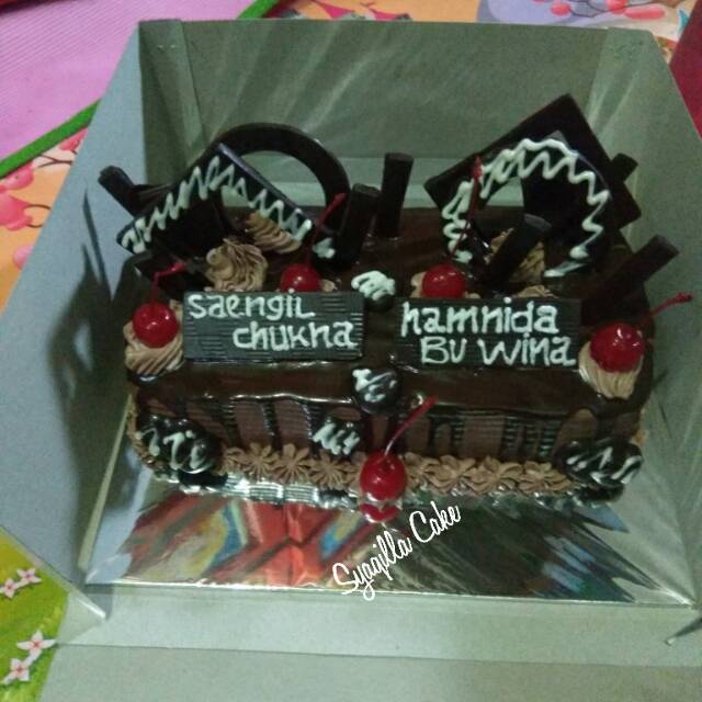 Detail Kue Ulang Tahun Full Coklat Nomer 25