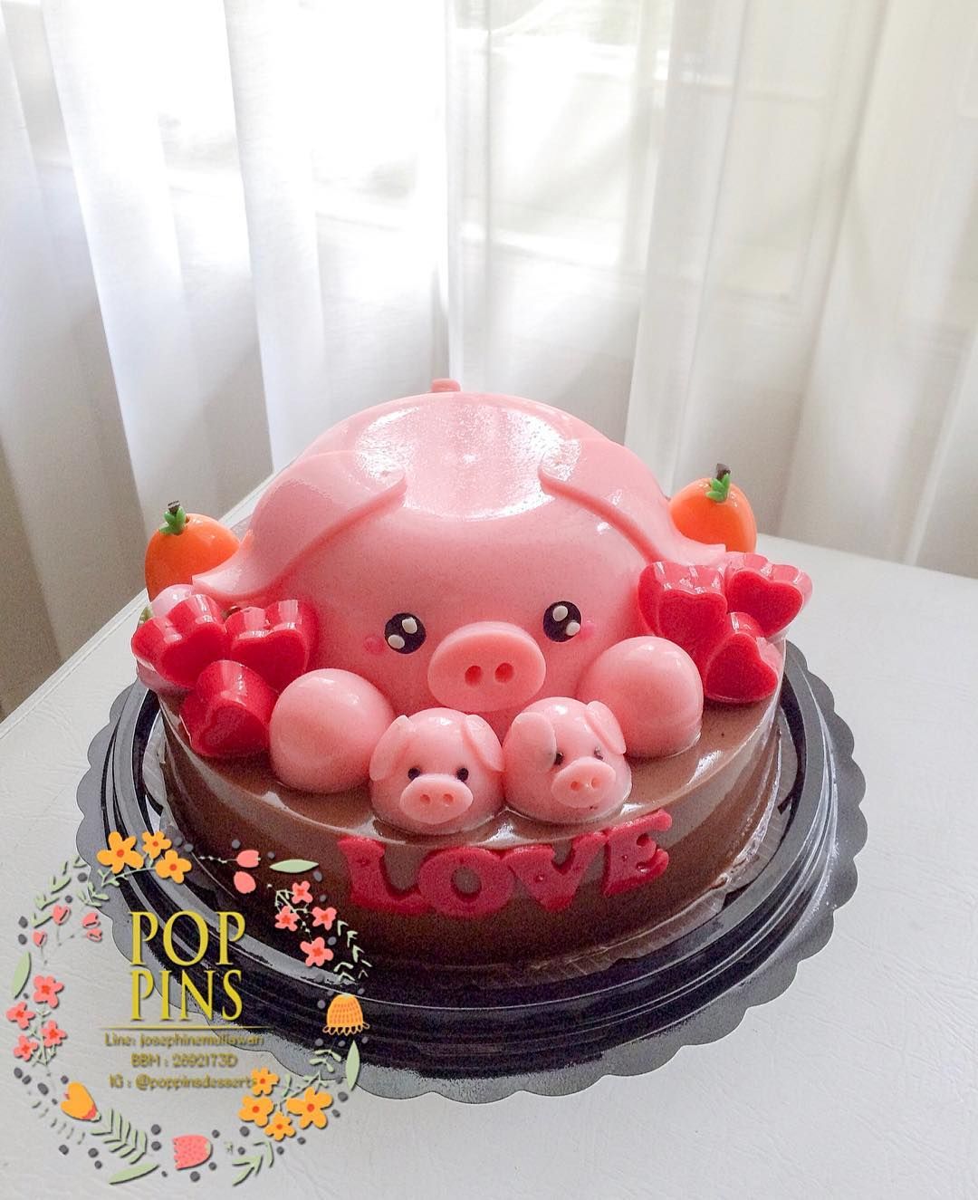 Detail Kue Ulang Tahun Gambar Babi Nomer 37