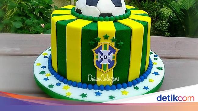 Detail Kue Ulang Tahun Gambar Bola Nomer 14