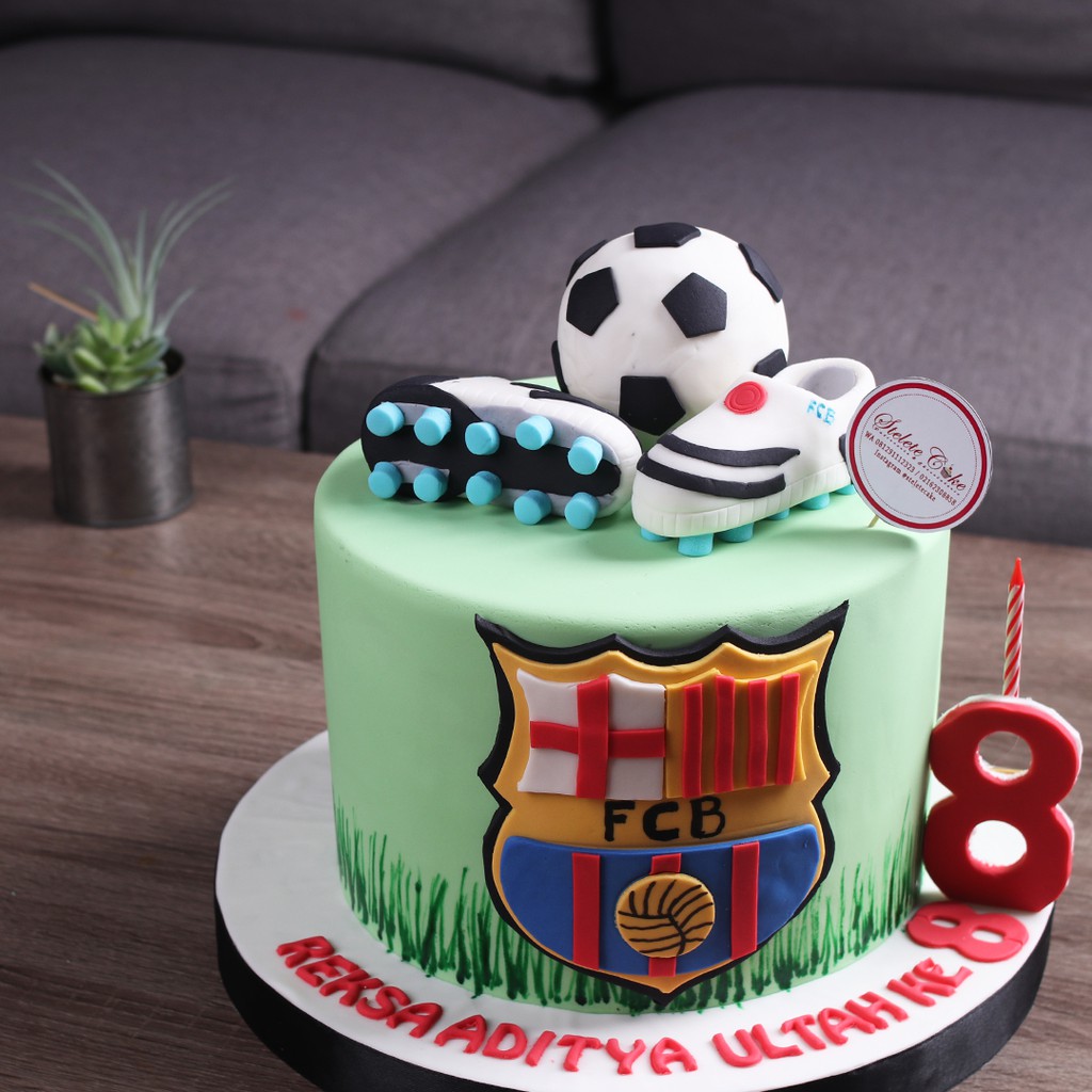 Detail Kue Ulang Tahun Gambar Bola Nomer 50