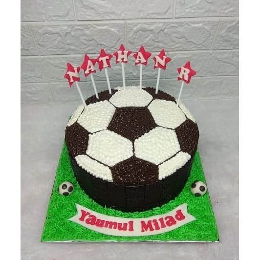 Detail Kue Ulang Tahun Gambar Bola Nomer 7