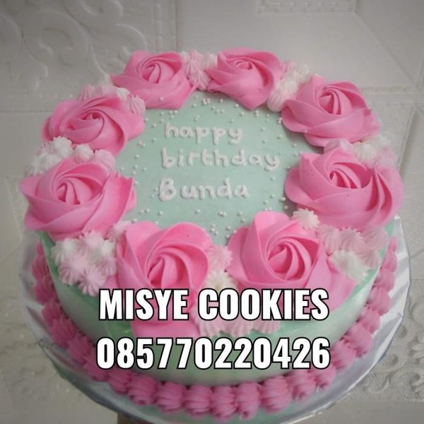 Detail Kue Ulang Tahun Gambar Bunga Nomer 45