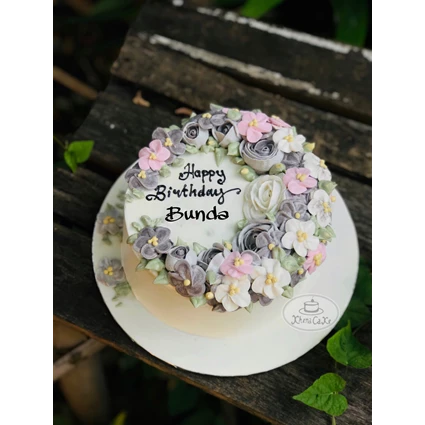 Detail Kue Ulang Tahun Gambar Bunga Nomer 51