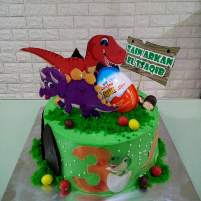 Detail Kue Ulang Tahun Gambar Dinosaurus Nomer 12