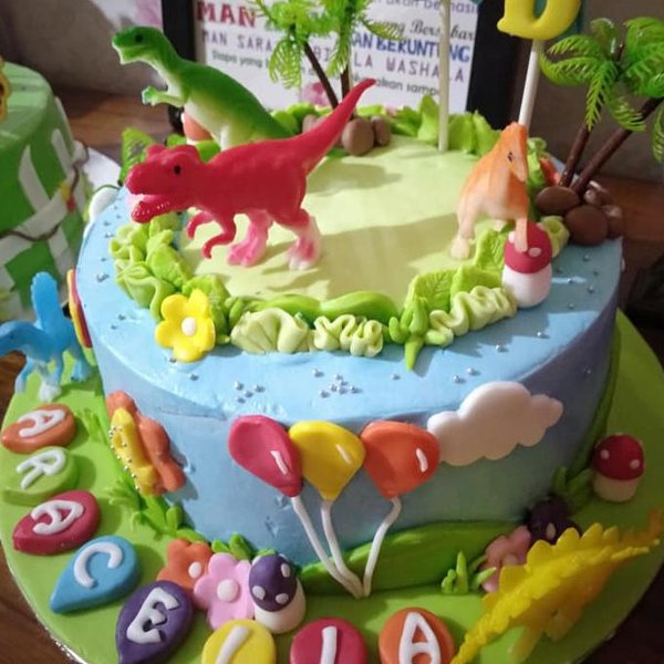 Detail Kue Ulang Tahun Gambar Dinosaurus Nomer 15