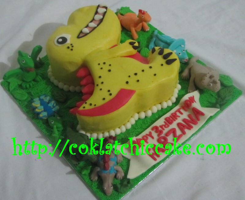 Detail Kue Ulang Tahun Gambar Dinosaurus Nomer 19