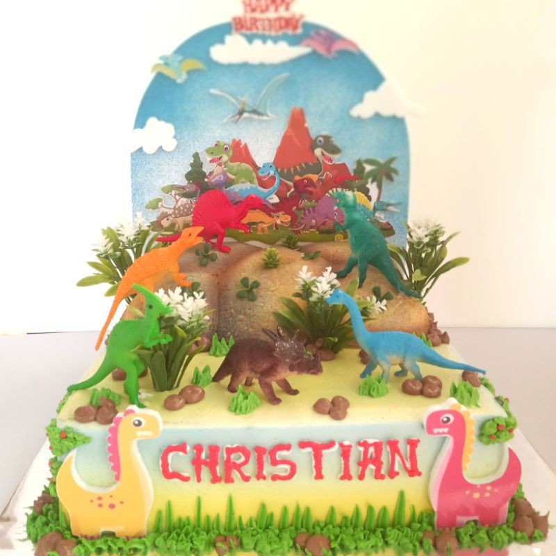 Detail Kue Ulang Tahun Gambar Dinosaurus Nomer 32