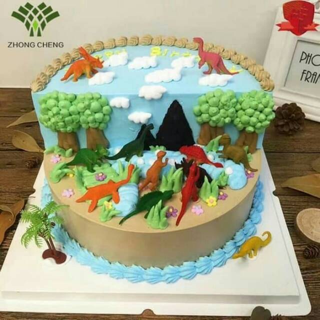 Detail Kue Ulang Tahun Gambar Dinosaurus Nomer 35