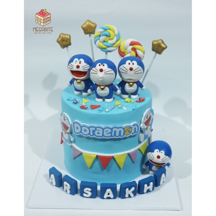 Detail Kue Ulang Tahun Gambar Doraemon Nomer 35