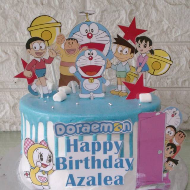 Detail Kue Ulang Tahun Gambar Doraemon Nomer 40