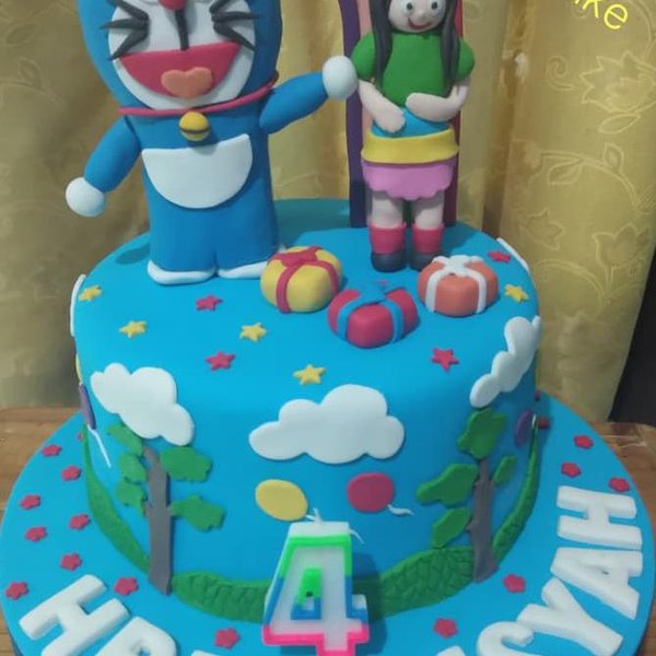 Detail Kue Ulang Tahun Gambar Doraemon Nomer 50