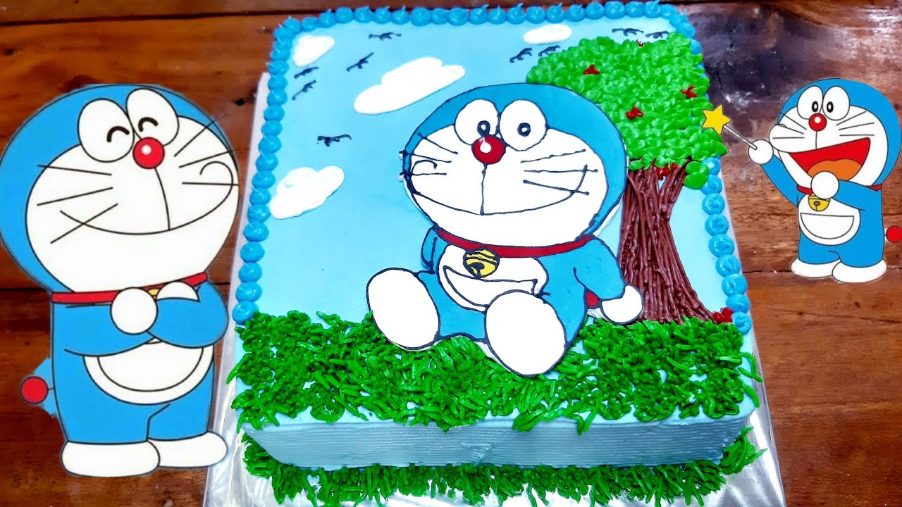 Detail Kue Ulang Tahun Gambar Doraemon Nomer 8