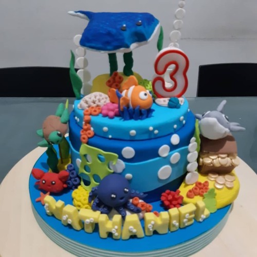 Detail Kue Ulang Tahun Gambar Ikan Nomer 3