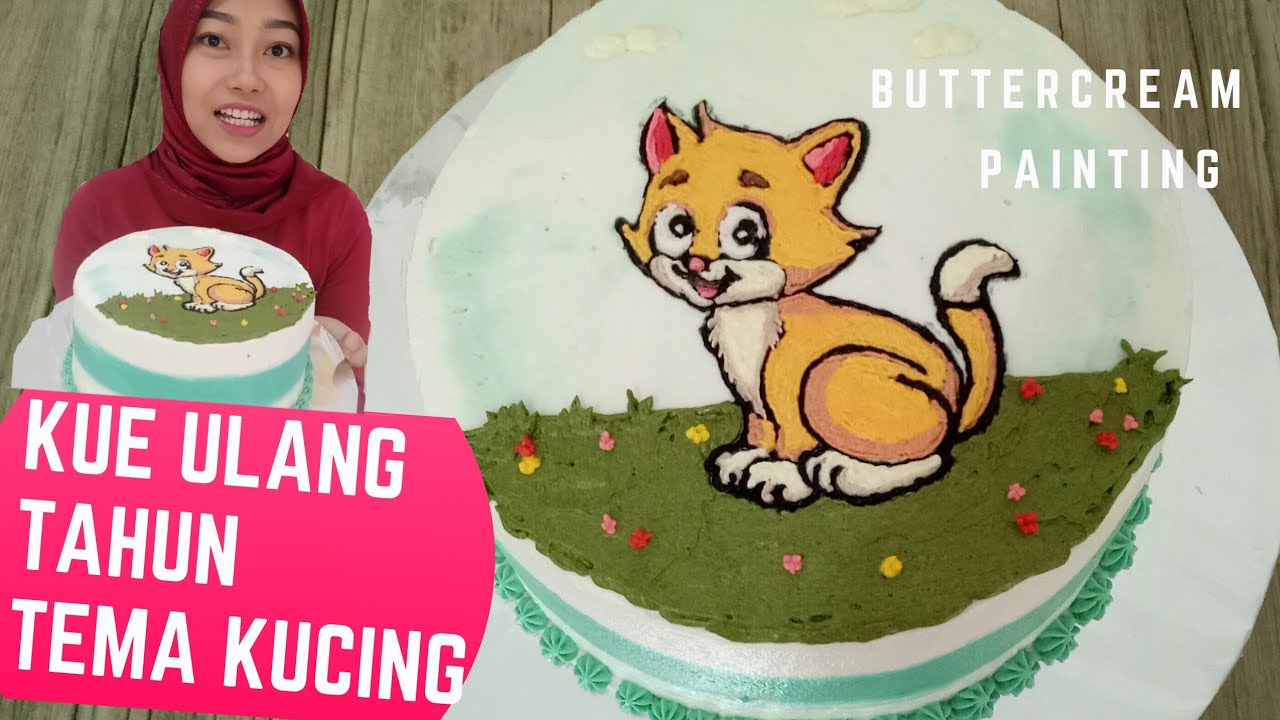 Detail Kue Ulang Tahun Gambar Kucing Nomer 25