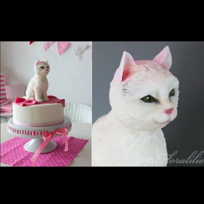 Detail Kue Ulang Tahun Gambar Kucing Nomer 29