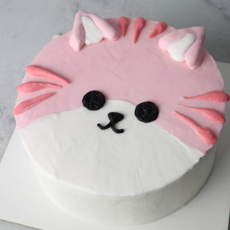 Detail Kue Ulang Tahun Gambar Kucing Nomer 4