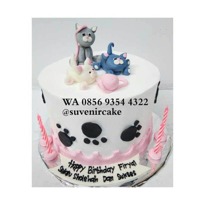 Detail Kue Ulang Tahun Gambar Kucing Nomer 32