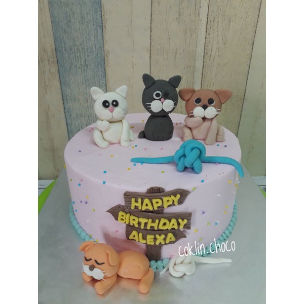 Detail Kue Ulang Tahun Gambar Kucing Nomer 39