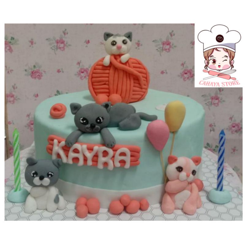 Detail Kue Ulang Tahun Gambar Kucing Nomer 46