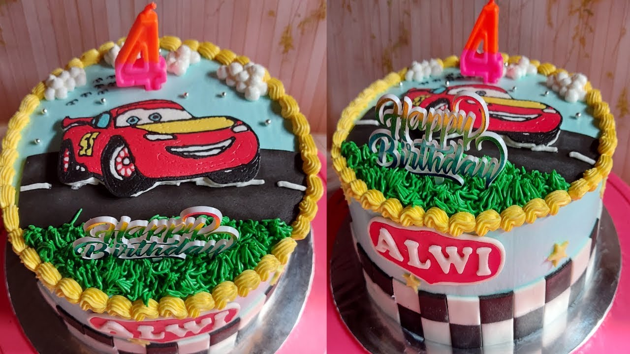 Detail Kue Ulang Tahun Gambar Mobil Balap Nomer 2