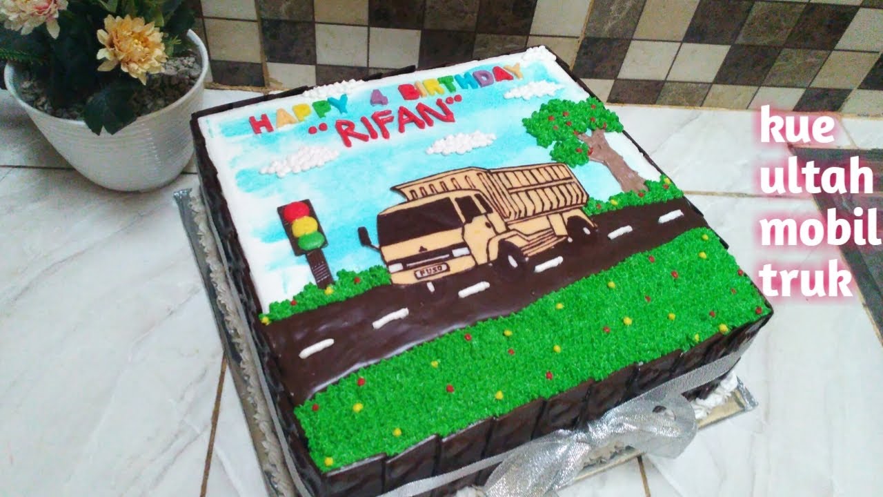 Detail Kue Ulang Tahun Gambar Mobil Truk Nomer 2