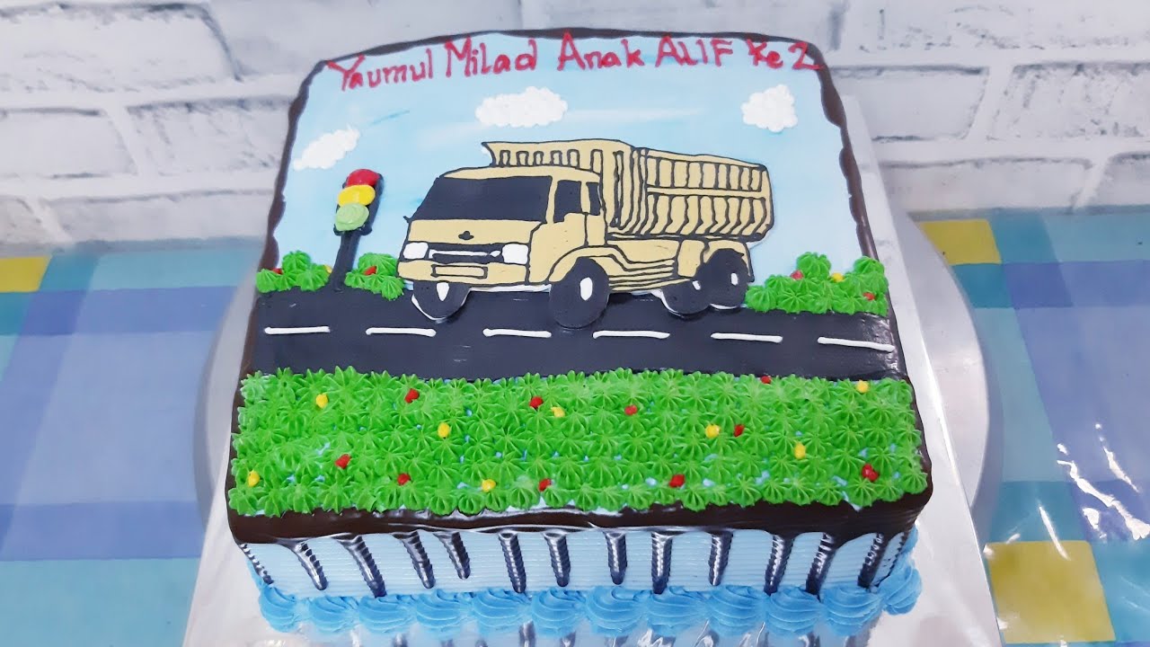 Detail Kue Ulang Tahun Gambar Mobil Truk Nomer 3